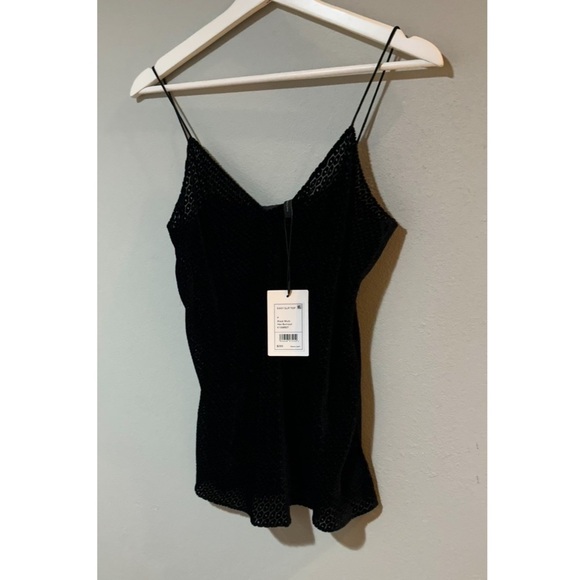 Theory Velvet Easy Slip Tank in Black. - Picture 7 of 10